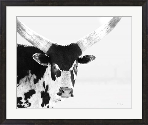Framed Longhorn V Print
