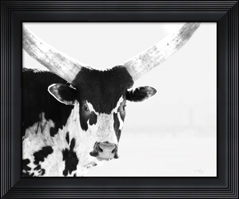 Framed Longhorn V Print