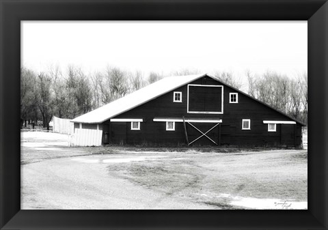 Framed Barn V Print