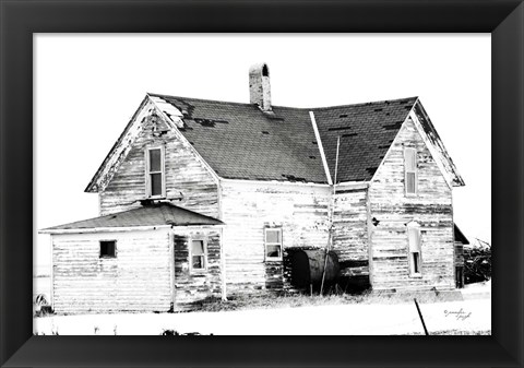 Framed Old House Print