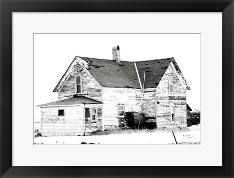 Framed Old House Print