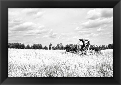 Framed Tractor V Print