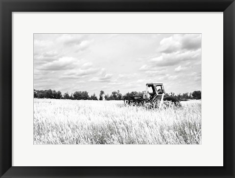 Framed Tractor V Print