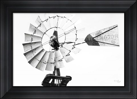 Framed Windmill III Print
