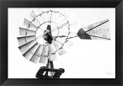 Framed Windmill III Print