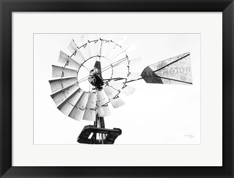 Framed Windmill III Print