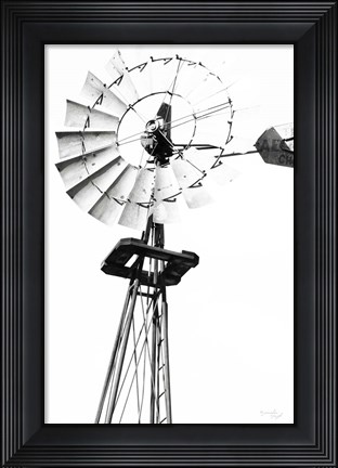 Framed Windmill V Print