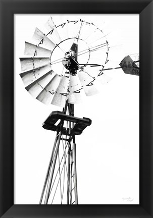 Framed Windmill V Print