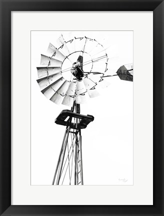 Framed Windmill V Print