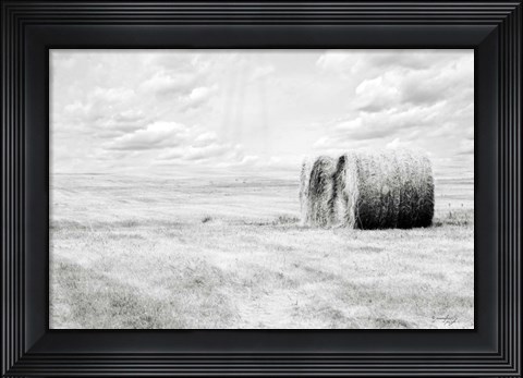Framed Hay Bales Print
