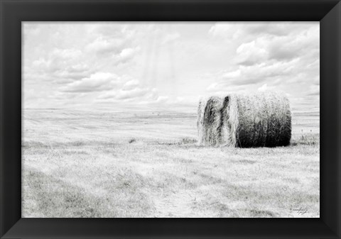 Framed Hay Bales Print