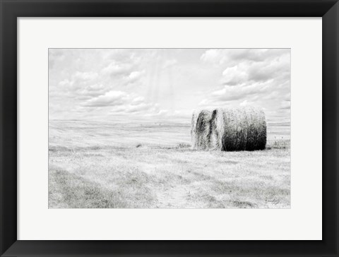 Framed Hay Bales Print