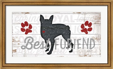 Framed Best Furiend - Dog Print