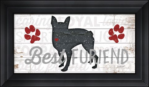 Framed Best Furiend - Dog Print