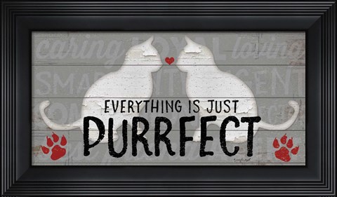Framed Purrfect Print