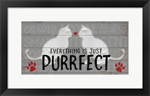 Framed Purrfect Print