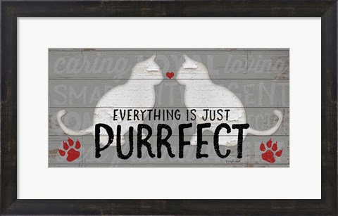 Framed Purrfect Print