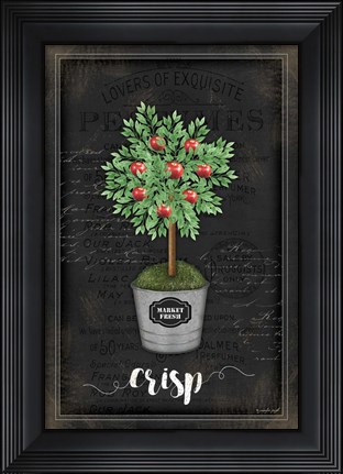 Framed Apple Topiary Print