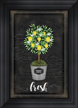 Framed Lemon Topiary Print