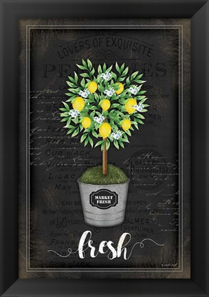 Framed Lemon Topiary Print