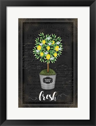 Framed Lemon Topiary Print