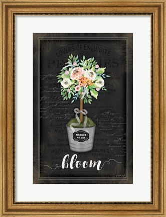 Framed Floral Topiary III Print