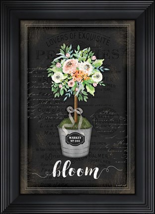 Framed Floral Topiary III Print