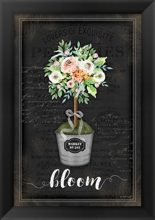 Framed Floral Topiary III Print