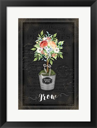 Framed Floral Topiary IV Print