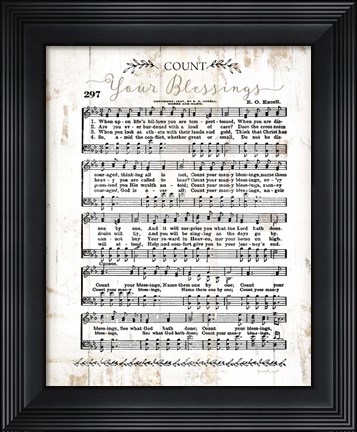Framed Count Your Blessings Print