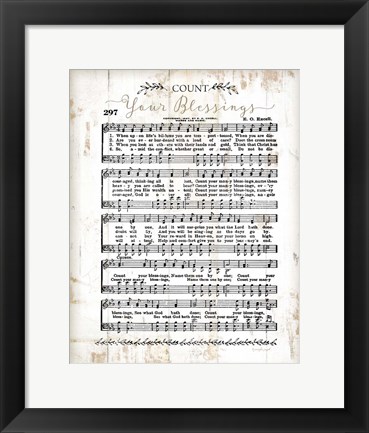 Framed Count Your Blessings Print