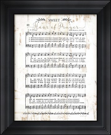 Framed Sweet Hour of Prayer Print
