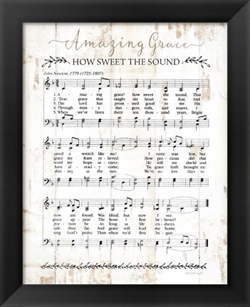 Framed Amazing Grace Print