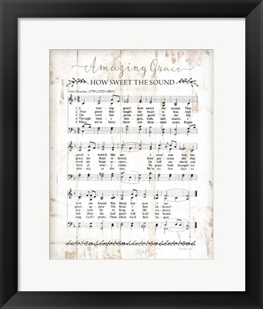 Framed Amazing Grace Print