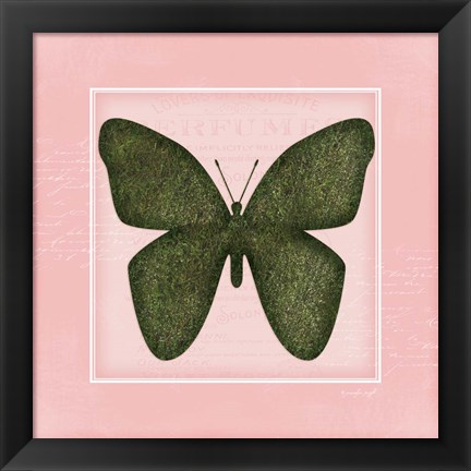 Framed Butterfly - Pink Print