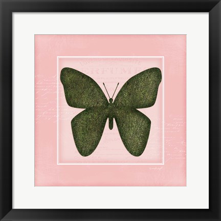 Framed Butterfly - Pink Print