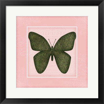 Framed Butterfly - Pink Print