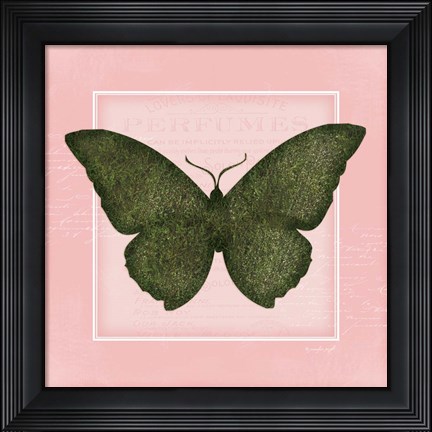 Framed Butterfly II - Pink Print
