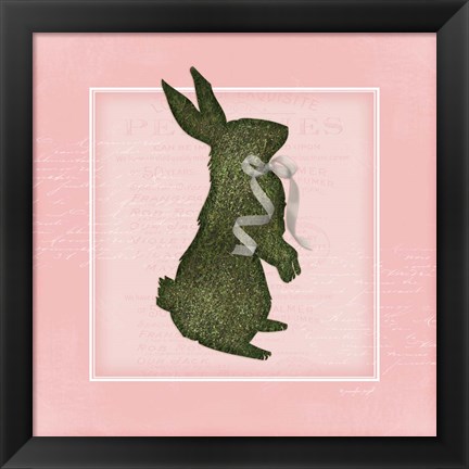 Framed Bunny - Pink Print