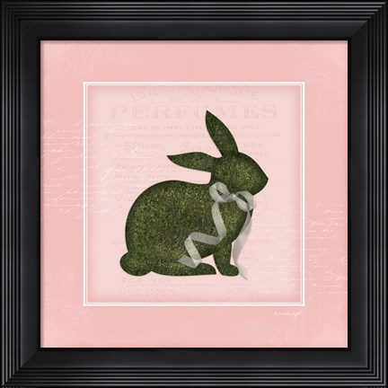 Framed Bunny II - Pink Print