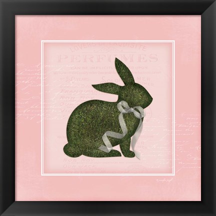 Framed Bunny II - Pink Print