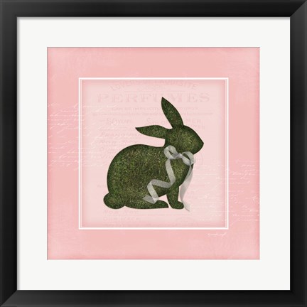 Framed Bunny II - Pink Print