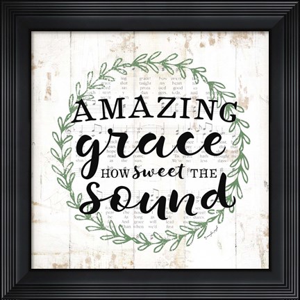 Framed Amazing Grace Print