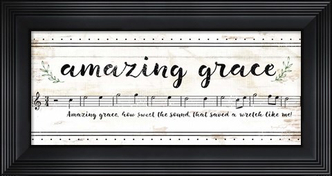 Framed Amazing Grace Print