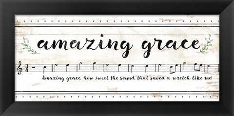 Framed Amazing Grace Print