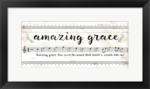 Framed Amazing Grace Print