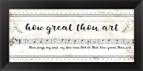 Framed How Great Thou Art Print