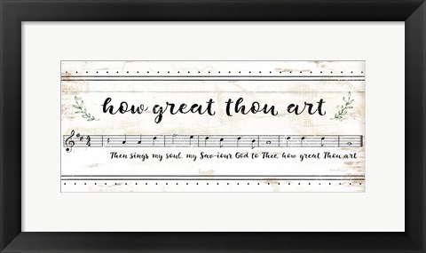 Framed How Great Thou Art Print