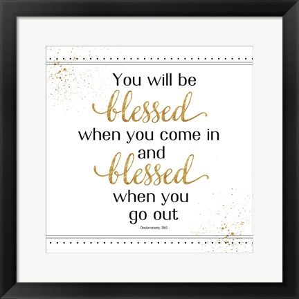 Framed You Will Be Blessed Print