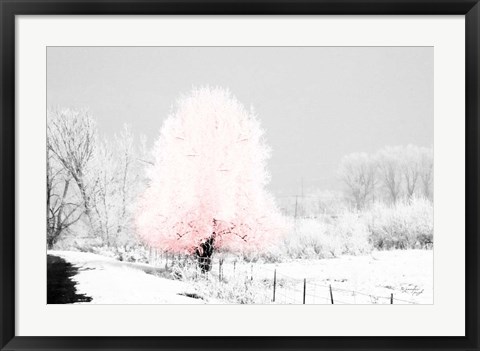 Framed Pink Tree Print